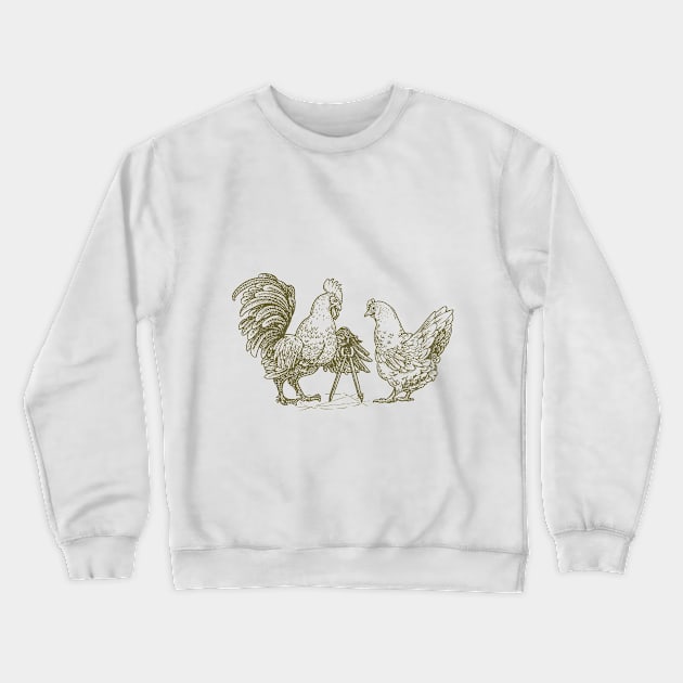 Chicken Scratch Crewneck Sweatshirt by calebfaires